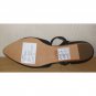 UGG Australia IZABEL Mar Black Leather Ankle Wrap Flat Shoes Size 7 NEW #1007163