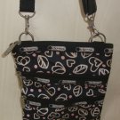LeSportsac Triple Zip 3 Zipper Crossbody Shoulder Bag  Flower