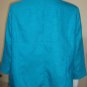 Joni B. Blue Embellished Lightweight Loose Blazer Cardigan Size MED