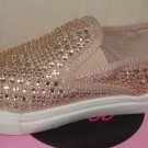 De Blossom girl ASUKA Rose Gold Embellished Sneakers Toddler Size US 6 NEW Cute