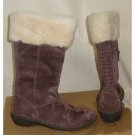 UGG Australia KARYN Espresso Brown Suede Sheepskin Boots Size US 6 NEW #1005449