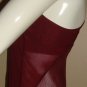 Lululemon Burgundy Tank Top With Built it Bra Mesh Detail at the back Size 4