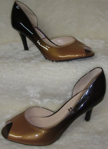 Unisa UNJUBILEE Patent Leather Peep Toe Shoes Women's Size 8 M