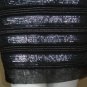 EXPRESS Black & Silver Sequin Elastic Waist Mini Skirt Size 2