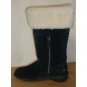 UGG Australia KARYN Black Suede Sheepskin Cuff Tall Boots Size US 5 NEW #1005449