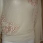 Anthropologie AKEMI KIN Ivory Poet Lace Dolman Sleeve Embroidered Top Size Small