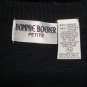 Bonnie Boerer Petite Black Beaded Sweater Zip Knit Jacket Beaded Size S Vintage