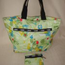 LESPORTSAC Lesportsac Zippered Shoulder Bag Double Strap Tote Purse with Pouch