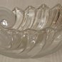 MIKASA GERMANY Large Crystal Ocean Wave oval Centerpiece Bowl Clearwater Shell