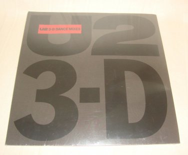 U2 3-D Dance Mixes U2 Fan Club 12" VINYL NEW & SEALED