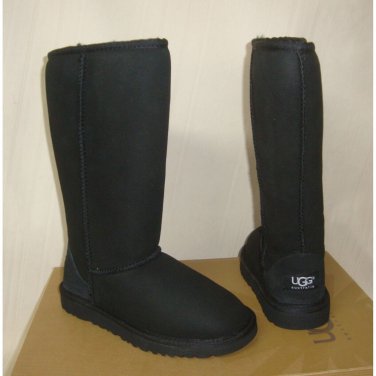 UGG Australia KIDS Black Classic Tall Suede Boots Size US 13,UK 12, NIB #5229 K
