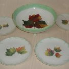 Haviland France Serving Footed Bowl  & 4 Small plates