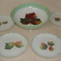 Haviland France Serving Footed Bowl  & 4 Small plates