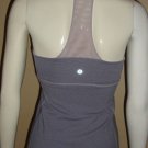 Lululemon Purple Athletic Tank Top Sports Bra Workout Attire Women’s Size 4