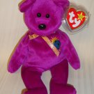Ty Beanie Baby Millennium 2000 Bear With Tag Protector  *Rare *Retired*