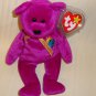Ty Beanie Baby Millennium 2000 Bear With Tag Protector  *Rare *Retired*