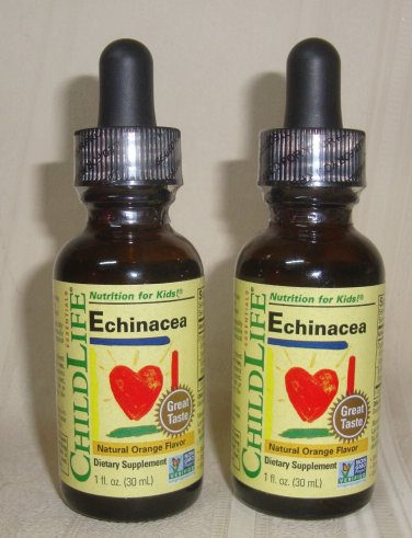 ChildLife Echinacea, Kid's Nutrition, Natural Orange Flavor Lot of 2 NEW 04/2025