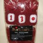 Burgundy/White  Knit Golf Club Head Covers Set of 3 with number tags 1-3-X  NEW
