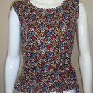 Maeve By Anthropologie Floral Waist Tie Wrap Top Women's Size MED
