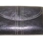 Buxton Leather Wallet Black With Stitching