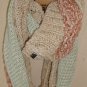 American Attitude multicolor Knit Infinity Scarf NEW