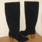 Soludos Black Venetian Tall Suede Knee High Boots  Size US 7 NEW Retail $220