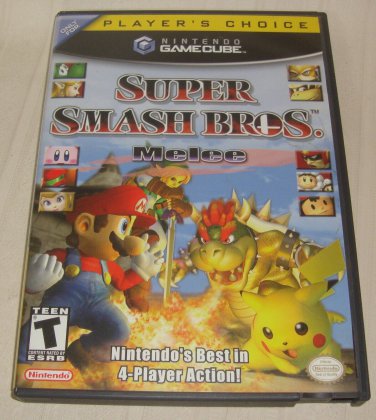 Super Smash Bros Melee Nintendo GameCube, CASE ONLY, NO DISC NO MANUAL