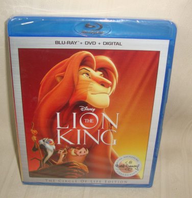 THE LION KING Blu-ray+DVD+Digital NEW & SEALED
