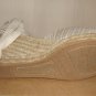 Soludos Textile Natural Printed Tall Wedge Espadrilles Women's Size US 9.5 NEW