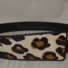Abbe Creation Leather Cheetah Leopard Belt Vintage