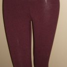 Lululemon Burgundy Fold Over Waist Cropped Pants Leggings Size 2 ?