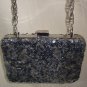 White House Black Market Sequined Clutch Purse Sling Box Bag Gorgeous