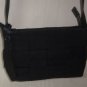 Lucky Brand Anae Black Woven Denim Crossbody Bag with Leather Strap & Charm