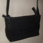 Lucky Brand Anae Black Woven Denim Crossbody Bag with Leather Strap & Charm