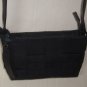 Lucky Brand Anae Black Woven Denim Crossbody Bag with Leather Strap & Charm