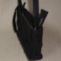 Lucky Brand Anae Black Woven Denim Crossbody Bag with Leather Strap & Charm
