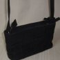 Lucky Brand Anae Black Woven Denim Crossbody Bag with Leather Strap & Charm