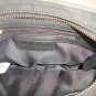 Lucky Brand Anae Black Woven Denim Crossbody Bag with Leather Strap & Charm