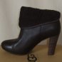UGG Australia Dandylion Tres Brown Leather Knit Ankle Boots Size 8 NIB 1008755