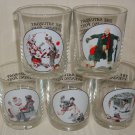 Beverage Glasses The Saturday Evening Post set of 5