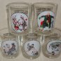 Beverage Glasses The Saturday Evening Post set of 5
