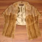 Furs By Mannis Hollywood California Brown Mink Shawl, RARE Vintage
