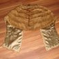 Furs By Mannis Hollywood California Brown Mink Shawl, RARE Vintage