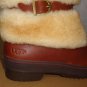 UGG Australia LILYAN Mahogany Waterproof Leather Sheepskin Boots Size US 6 NIB