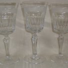Rogaska Wine Goblets signed Retired Vintage , Set of 3 Wine Glasses
