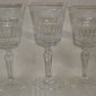 Rogaska Wine Goblets signed Retired Vintage , Set of 3 Wine Glasses