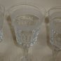 Rogaska Wine Goblets signed Retired Vintage , Set of 3 Wine Glasses