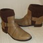 SPLENDID Tan Leather Cable Knit Toronto Ankle Boots Bootie Size 6.5 , No Box