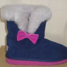 UGG AUSTRALIA KOURTNEY Bow Boots Youth Size 5 = Womens 7, Used No Box #1005398K