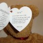Ty Beanie Babies Curly The Bear Plush  Brown Nose & Black Eyes With tag error